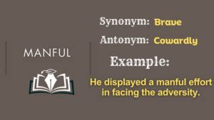 manful the|MANFUL Synonyms: 142 Similar and Opposite Words .